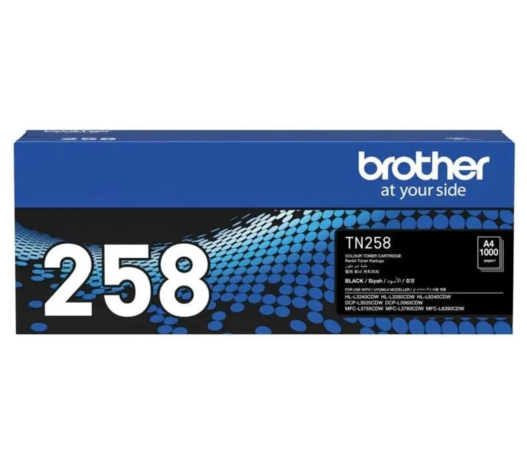 Brother TN-258BK BLACK TONER CARTRIDGE TO SUIT MFC-L8390CDW/MFC-L3760CDW/MFC-L3755CDW/DCP-L3560CD... - Image 2
