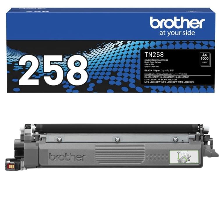 Brother TN-258BK BLACK TONER CARTRIDGE TO SUIT MFC-L8390CDW/MFC-L3760CDW/MFC-L3755CDW/DCP-L3560CD... - Image 3