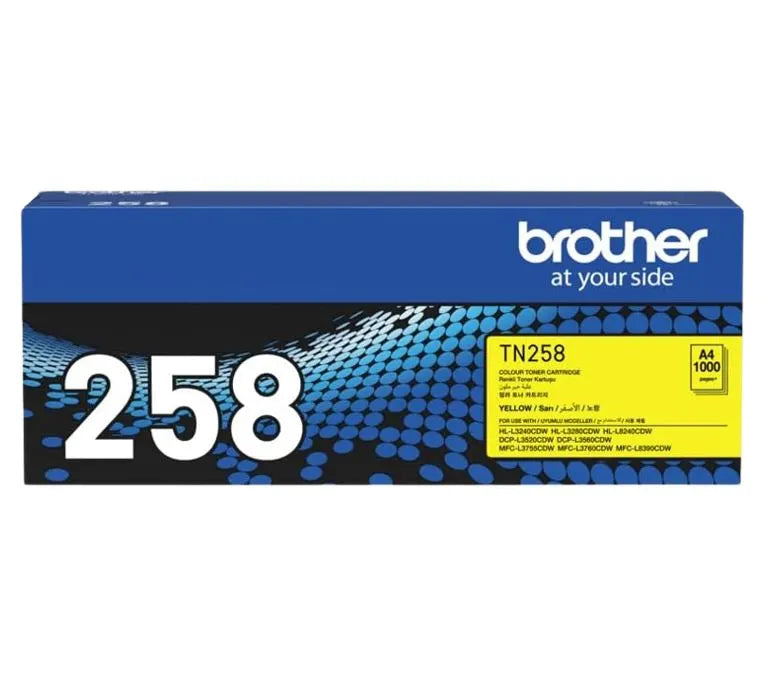 Brother TN-258Y **NEW** YELLOW TONER CARTRIDGE TO SUIT MFC-L8390CDW/MFC-L3760CDW/MFC-L3755CDW/DCP... - Image 2