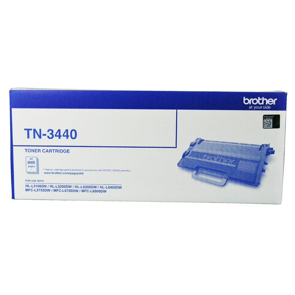 Brother TN-3440 Mono Laser Toner - High Yield- HL-L5100DN, L5200DW, L6200DW, L6400DW  MFC-L5755DW...