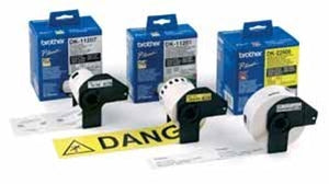 Brother White File Folder Labels 17mm X 87mm 300 Labels - Scanner and Labeller