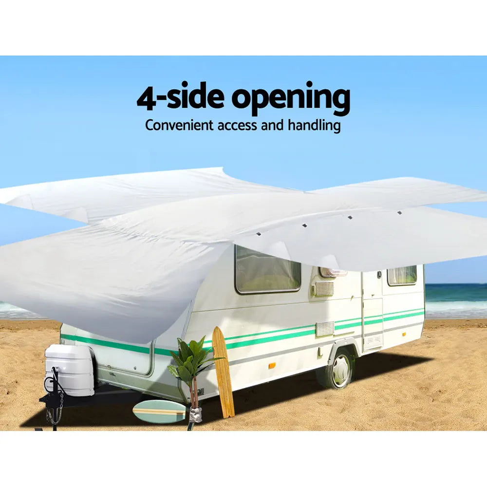 Weisshorn 18-20ft Caravan Cover Campervan 4 Layer UV Water Resistant - Image 6