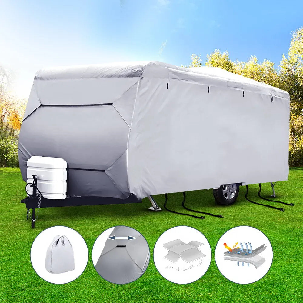 Weisshorn 18-20ft Caravan Cover Campervan 4 Layer UV Water Resistant - Image 7