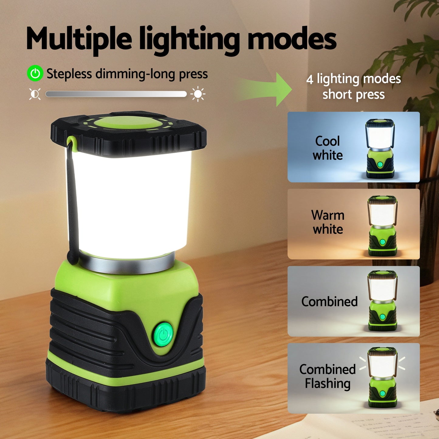 Weisshorn 2-Pack LED Camping Lanterns, 1000LM Super Bright Waterproof Portable Emergency Tent Lights - Image 5