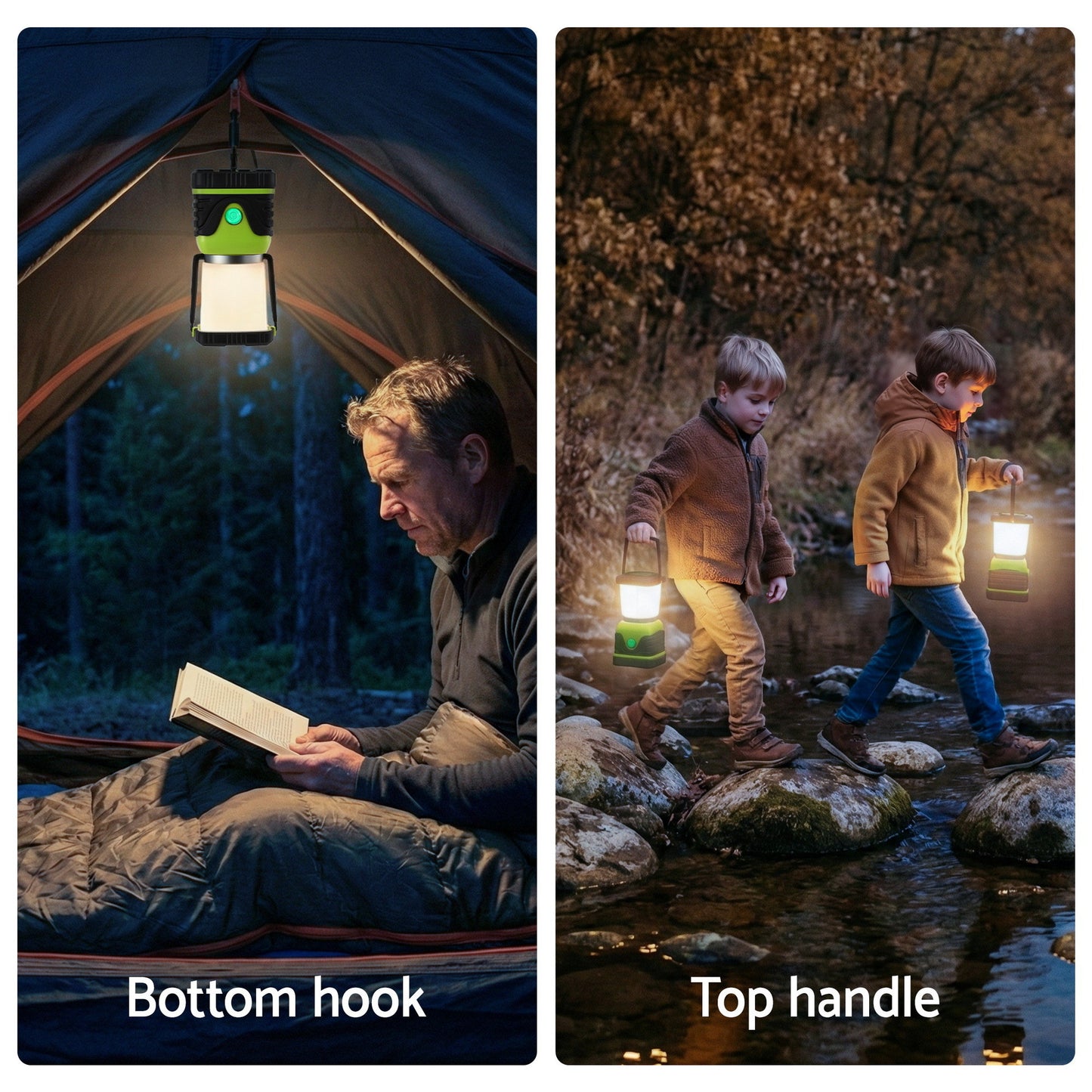 Weisshorn 2-Pack LED Camping Lanterns, 1000LM Super Bright Waterproof Portable Emergency Tent Lights - Image 8