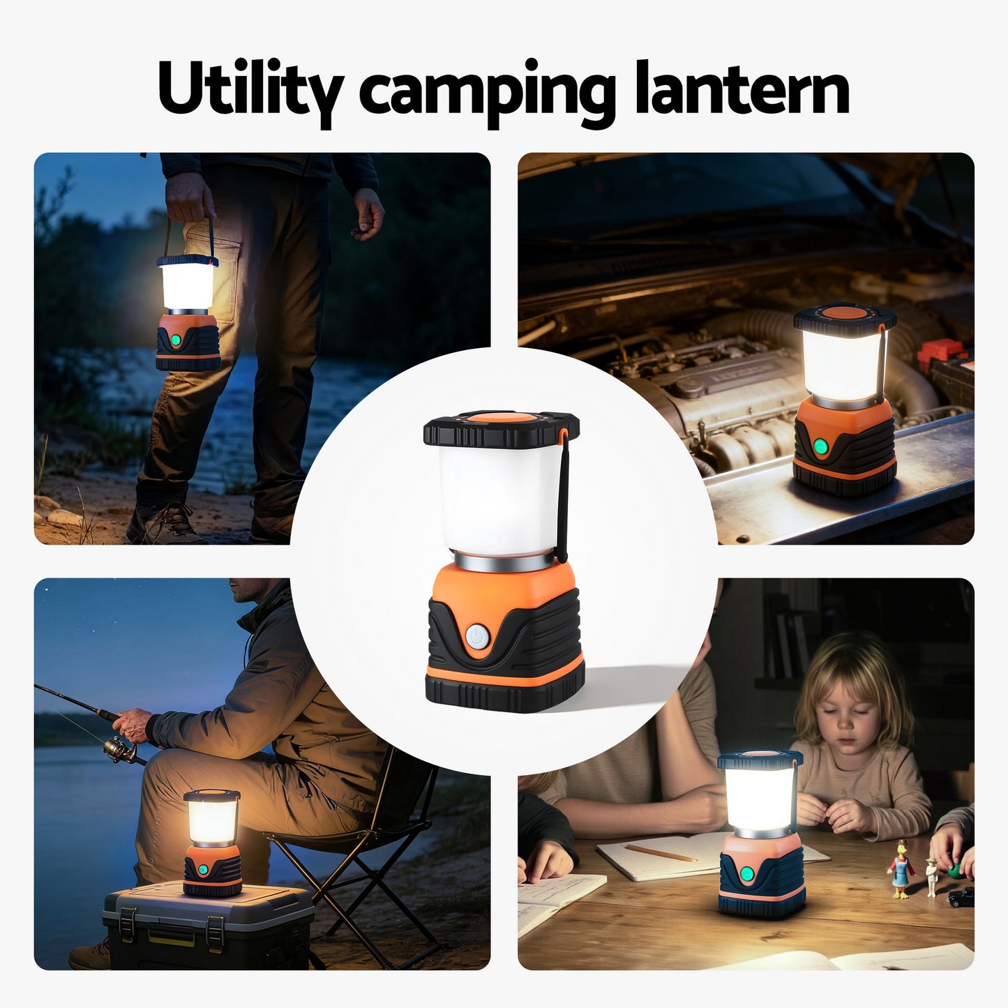 Weisshorn 2-Pack LED Camping Lanterns, 1000LM Super Bright Waterproof Portable Emergency Tent Lights - Image 4