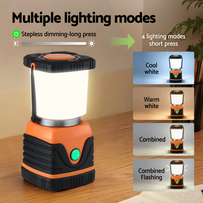 Weisshorn 2-Pack LED Camping Lanterns, 1000LM Super Bright Waterproof Portable Emergency Tent Lights - Image 5