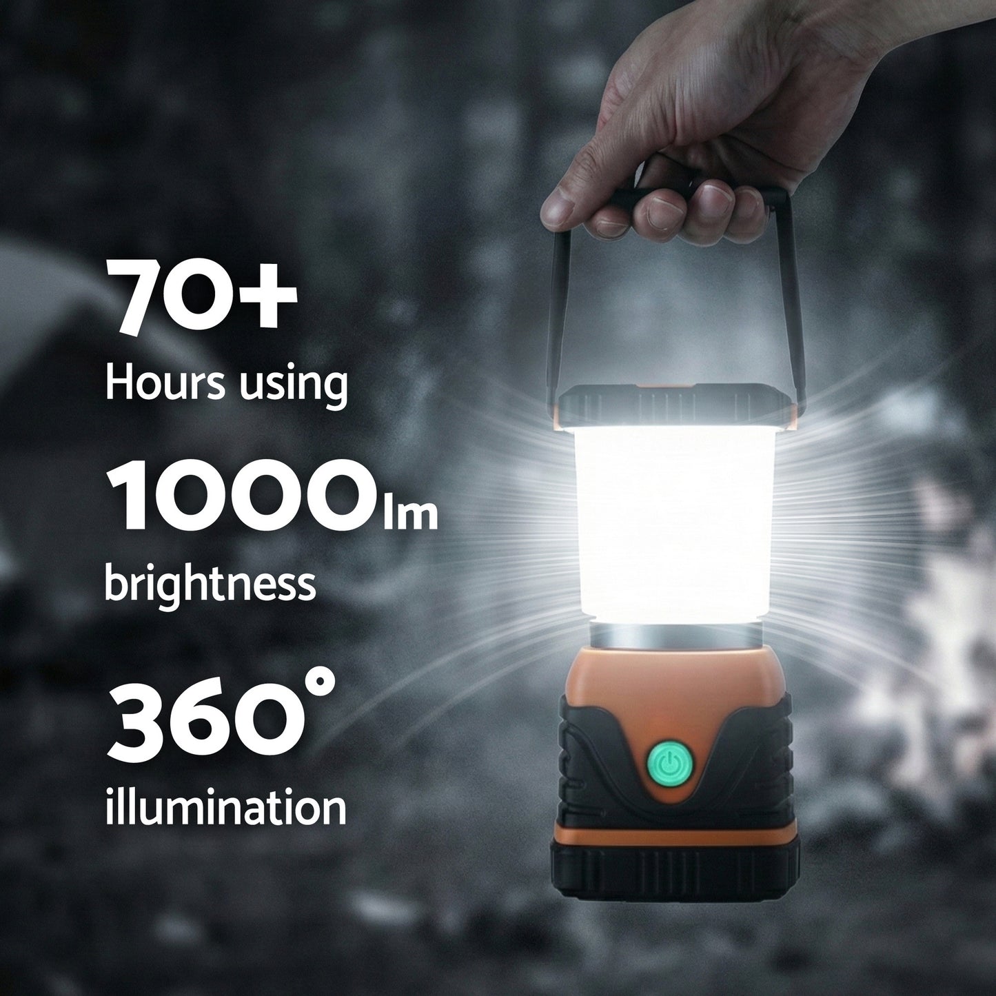Weisshorn 2-Pack LED Camping Lanterns, 1000LM Super Bright Waterproof Portable Emergency Tent Lights - Image 6