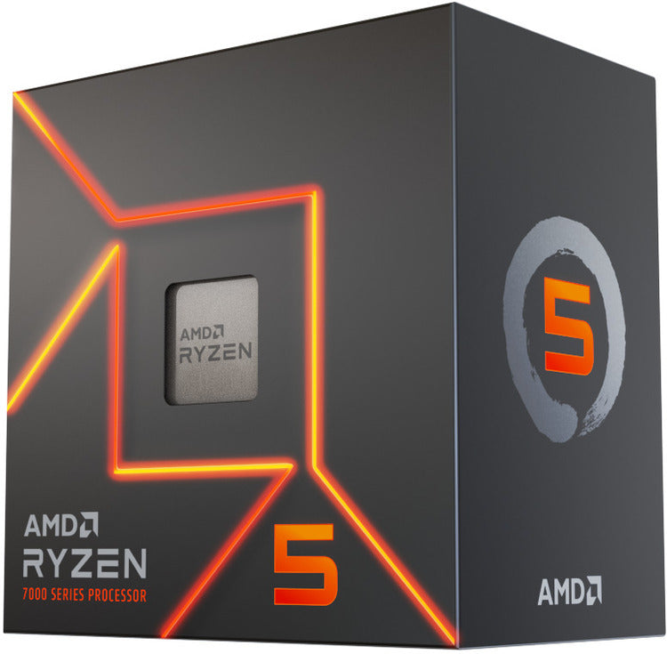 AMD Ryzen 5 7600 6 Cores / 12 Threads, 65 watts, Max Freq 5.2Ghz, 38MB Cache, Wraith Stealth Cool...