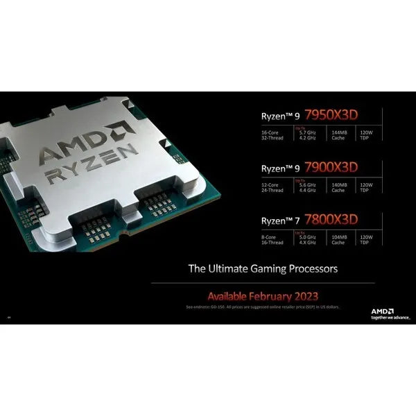AMD Ryzen 7 7800X 3D, 8 Cores/16 Threads without cooler (AM5) (Ryzen7000) (AMDCPU) - Image 2