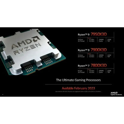 AMD Ryzen 7 7800X 3D, 8 Cores/16 Threads without cooler (AM5) (Ryzen7000) (AMDCPU) - Image 2