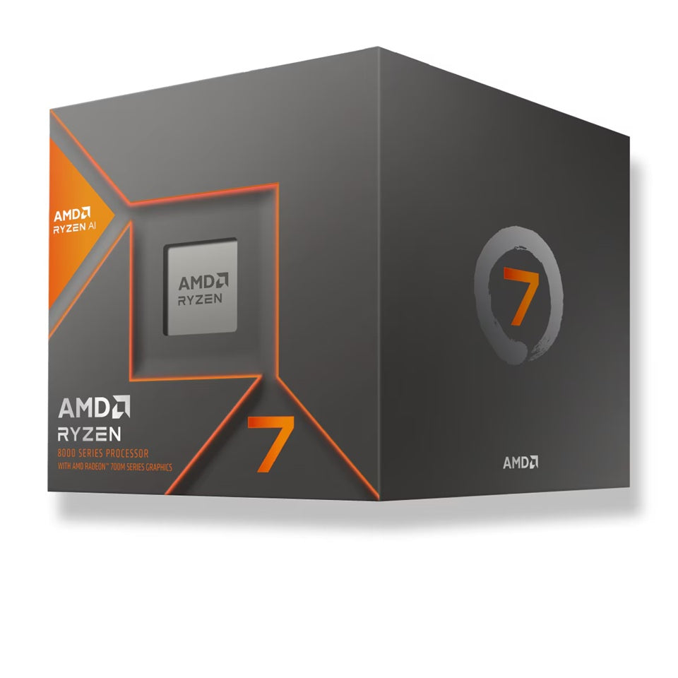 AMD Ryzen 7 8700G 8 Cores/16Threads, 65 watts, Max Freq 5.150Ghz, 24MB Cache, Wraith Spire Cooler...