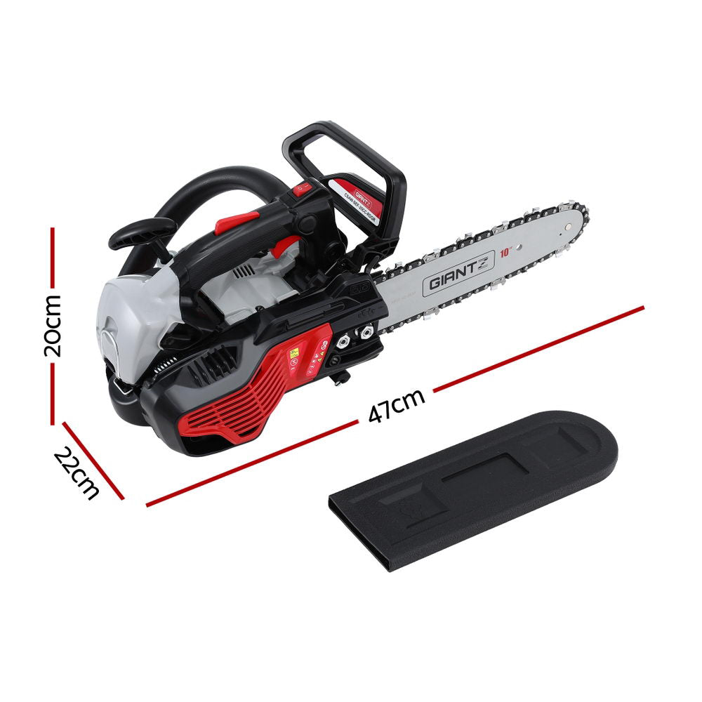 Giantz 25CC Petrol Chainsaw 10'' Bar Chain Saw Lightweight for Pruning Cutting - Image 2