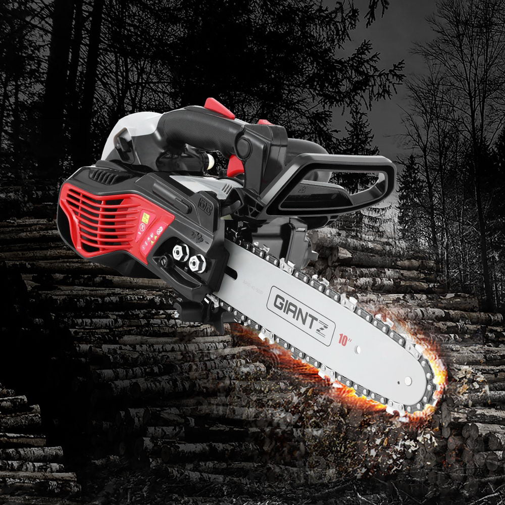 Giantz 25CC Petrol Chainsaw 10'' Bar Chain Saw Lightweight for Pruning Cutting - Image 7