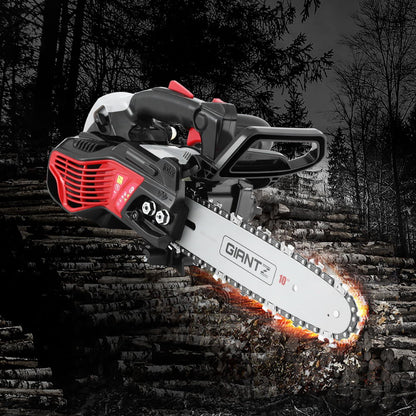 Giantz 25CC Petrol Chainsaw 10'' Bar Chain Saw Lightweight for Pruning Cutting - Image 7