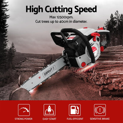 Giantz 42CC Petrol Chainsaw 16'' Bar Chain Saw Lightweight for Pruning Cutting - Image 4