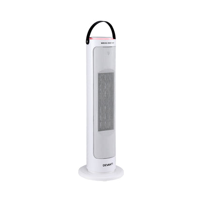 Devanti 2000W Ceramic Tower Heater Space Heaters Oscillating Indoor White - Image 3