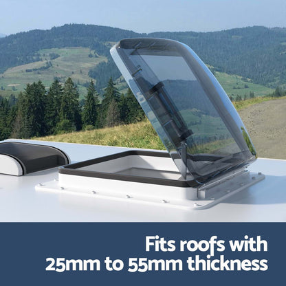 Weisshorn Caravan Roof Vent Air Exhaust Hatch RV Motorhome Camper White - Image 5
