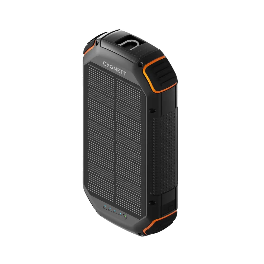 Cygnett Outback Gen 3 PD 3.0 20W 20000mAh (20K) Semi-Solid State Solar Power Bank (Black/Orange)...