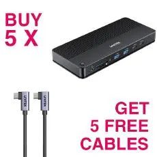 Unitek 15AD-D1104A01x5 + 08-C14147ABKx5 - Docking Stations