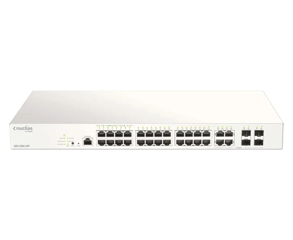 D-Link 28-Port Nuclias Cloud PoE Switch - Network - Switches
