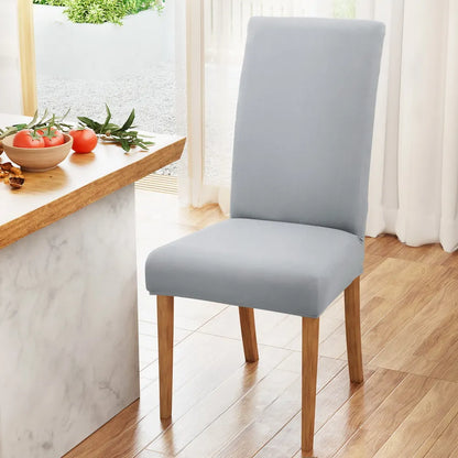 Artiss Dining Chair Covers 4x Slipcovers Spandex Stretch Banquet Wedding Grey - Image 7