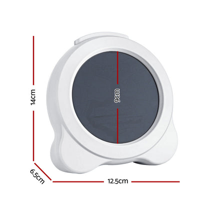 Artiss 3.8" Digital Day Clock Calendar Alarm LCD Display White - Image 2