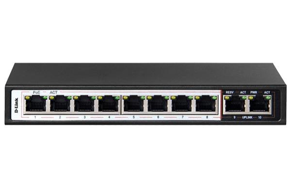 D-Link 10-Port Unmanaged PoE Switch - Network - Switches