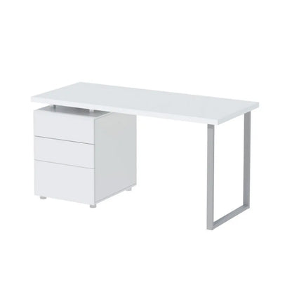 Artiss Computer Desk Drawer White 140CM - Image 8