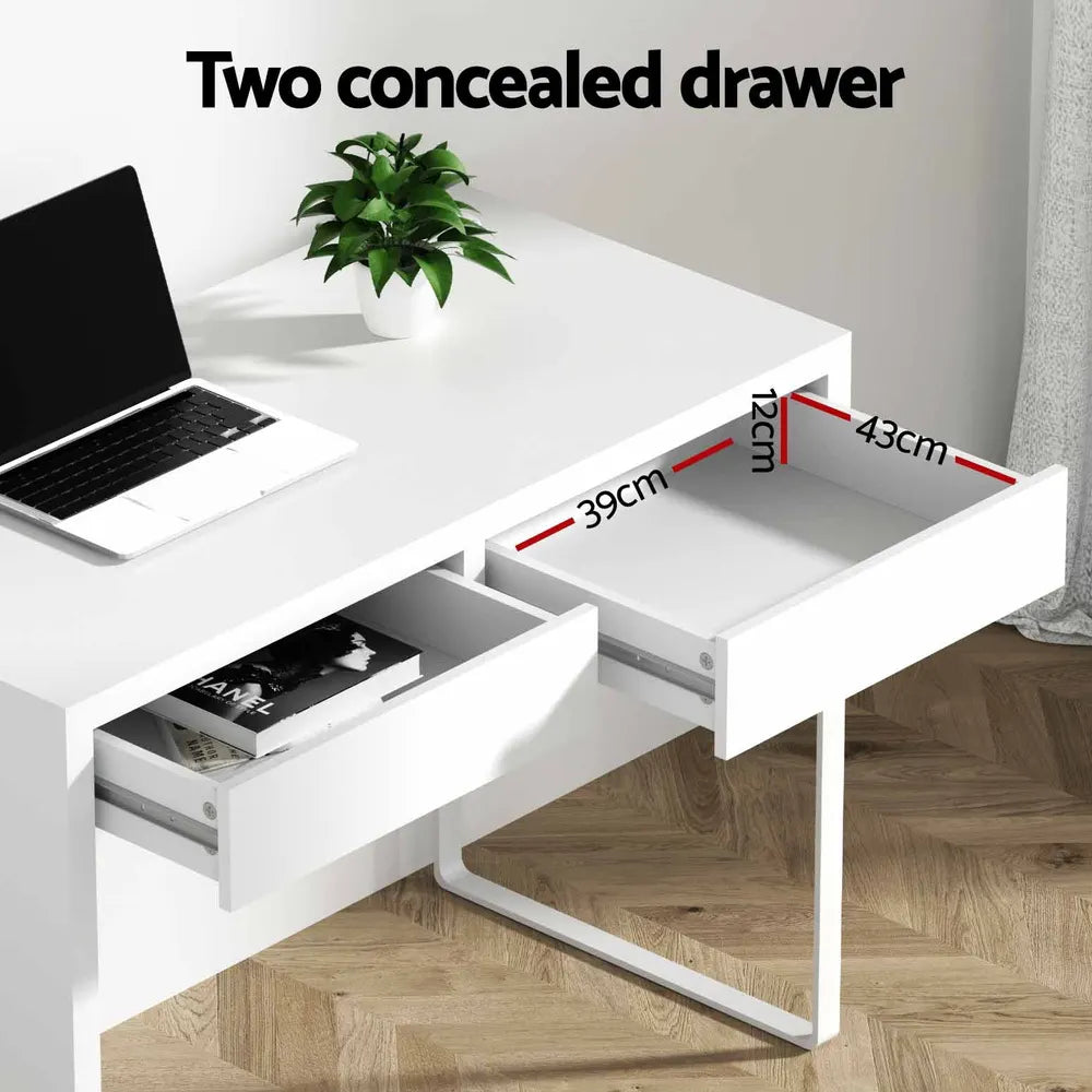 Artiss Computer Desk Drawer White - Image 6