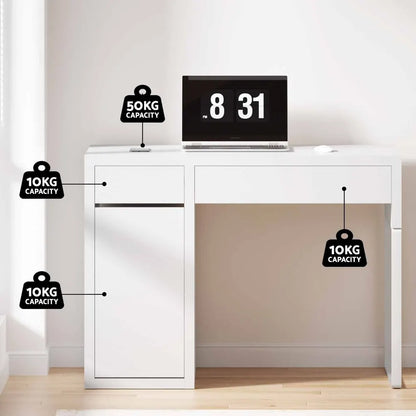 Artiss Computer Desk Drawer Cabinet White - Image 6