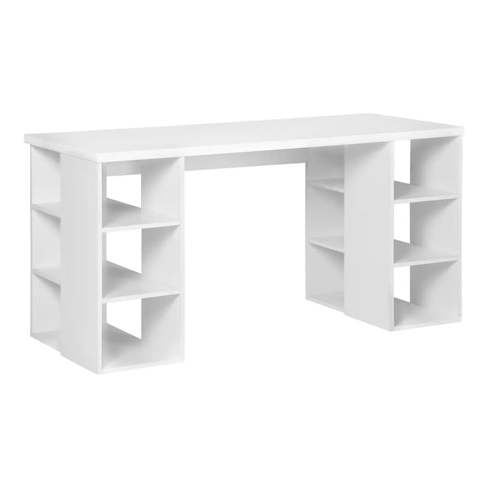 Artiss Computer Desk Bookshelf White 150CM - Image 8