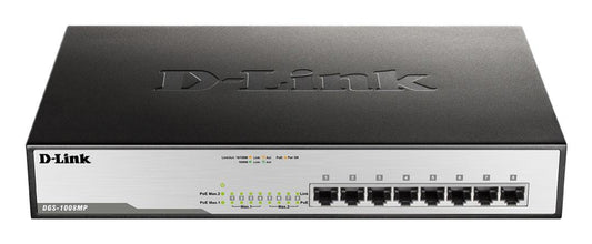 D-Link 8-Port Unmanaged PoE DesktopSwitch - Network - Switches