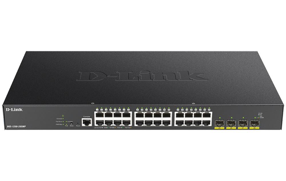 D-Link 28-Port Gbit Managed PoE Switch - Network - Switches