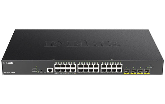 D-Link 28-Port Gbit Managed PoE Switch - Network - Switches