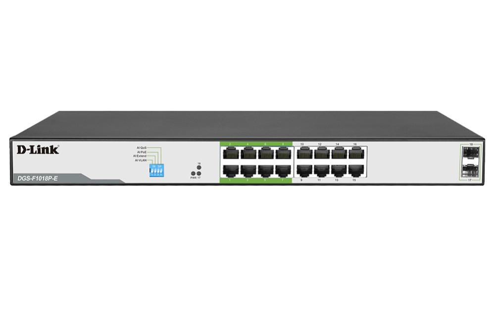 D-Link 18-Port Unmanaged PoE Switch - Network - Switches