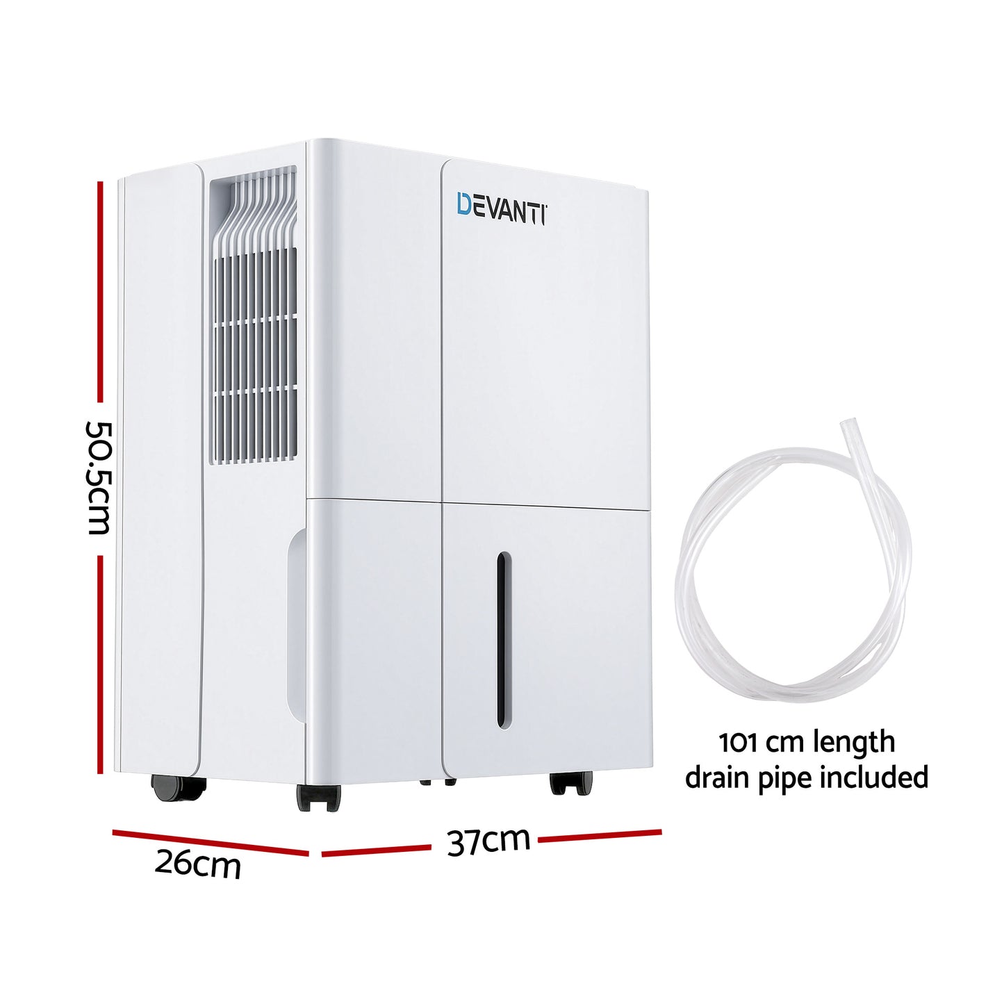 Devanti 30L/Day Dehumidifier Home Air Dryer Mould Moisture 4.7L Tank - Image 2