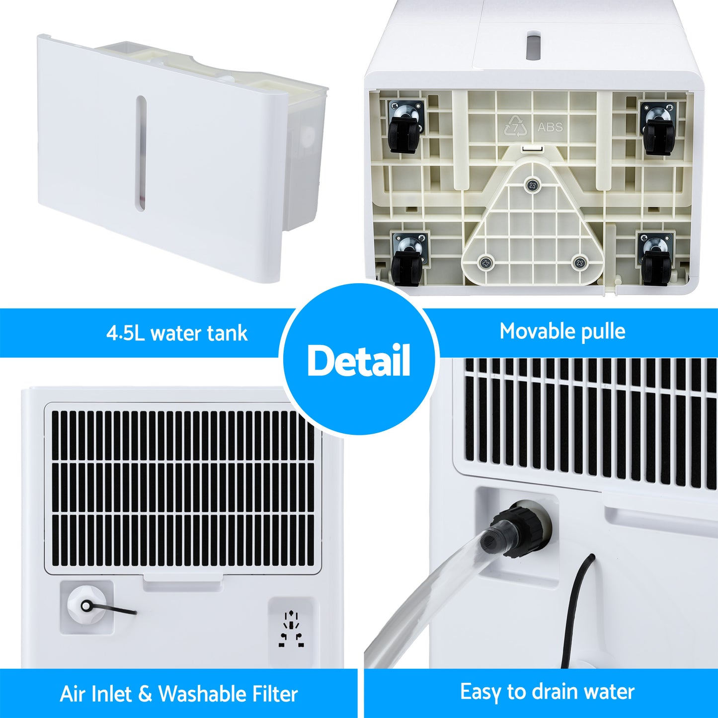 Devanti 30L/Day Dehumidifier Home Air Dryer Mould Moisture 4.7L Tank - Image 7