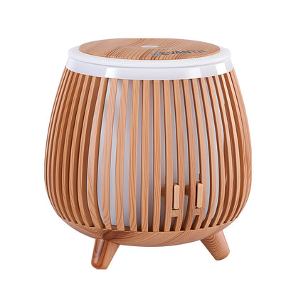 Devanti Ultrasonic Aroma Diffuser Aromatherapy 140ml LED Lights Iron Humidifier Forest Deep Wood - Image 3