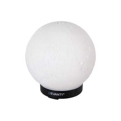 Devanti Ultrasonic Aroma Diffuser Aromatherapy Moon Lamp 100ml - Image 3