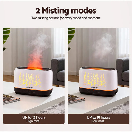 Devanti Aroma Diffuser Aromatherapy Flame 200ml - Image 7