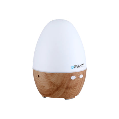 Devanti Ultrasonic Aroma Diffuser Aromatherapy 130ml LED Lights Iron Humidifier Forest - Image 3