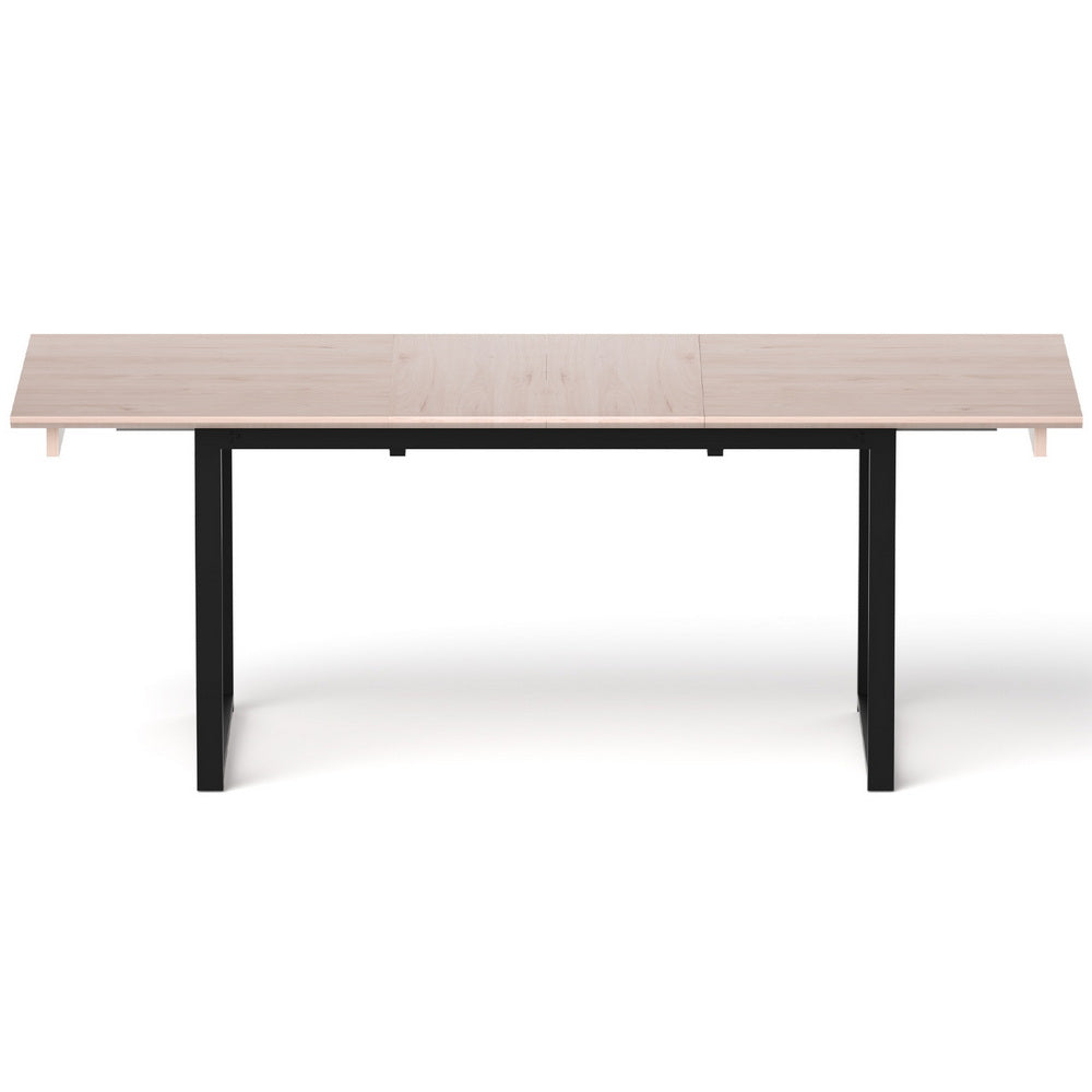 Artiss 2M Extendable Dining Table Kitchen Cafe Lounge Restaurant Tables Natural - Image 3