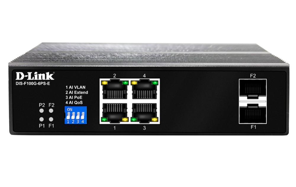 D-Link 6-Port Unmanaged PoE+ Switch - Network - Switches