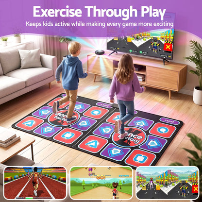 Keezi HDMI Dance Mat 2 Player for Kids & Adults with AR Camera Electronic Dance Pad - Image 7