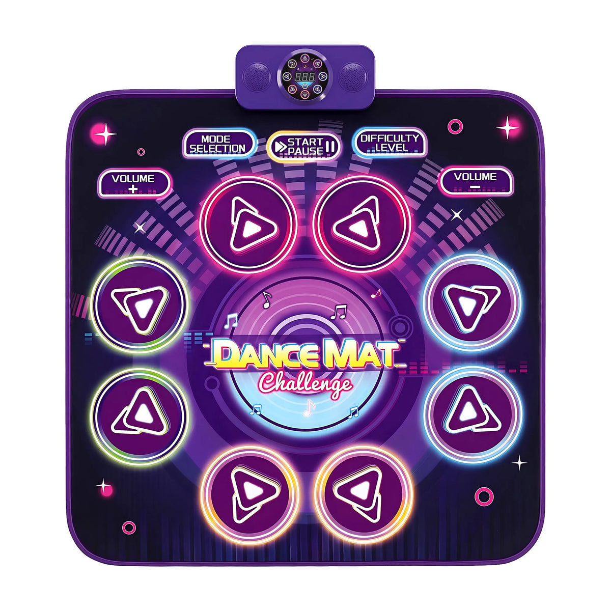 Keezi Dance Mat Toy for Kids Age 3-12 Electronic Dance Pad with Bluetooth 4 Game Modes Purple - Image 4