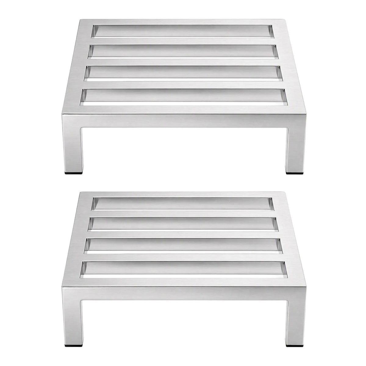 Giantz 35x35cm Dunnage Rack 2-Pack Stainless Steel Kitchen Floor Stand - Image 3