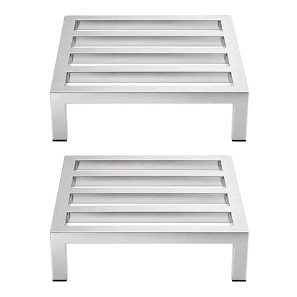 Giantz 35x35cm Dunnage Rack 2-Pack Stainless Steel Kitchen Floor Stand - Image 3