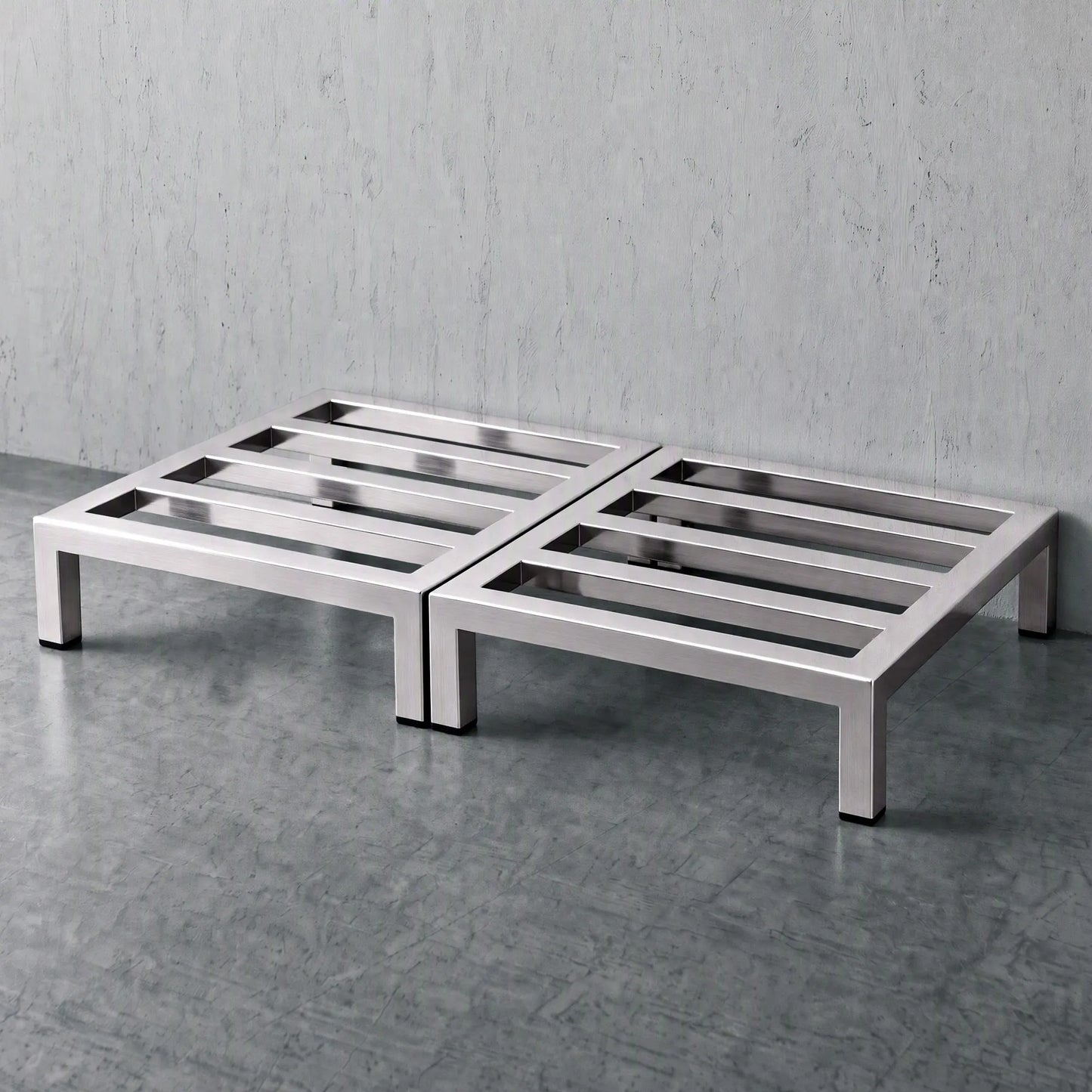 Giantz 35x35cm Dunnage Rack 2-Pack Stainless Steel Kitchen Floor Stand - Image 9