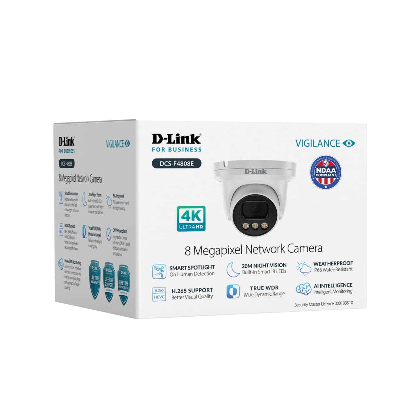 D-Link DCS-F4808E Vigilance 5 x 8MP Kit - Surveillance - IP Recorders - Image 7